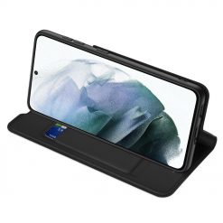 Kryty na mobil | Peňaženkové puzdro Dux Ducis Skin Pro čierne – Samsung Galaxy S21 FE | Kryty na mobil
