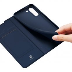 Kryty na mobil | Peňaženkové puzdro Dux Ducis Skin Pro modré – Samsung Galaxy S21 FE | Kryty na mobil