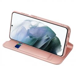 Peňaženkové puzdro Dux Ducis Skin Pro ružové – Samsung Galaxy S21 FE | Kryty na mobil Kryty na mobil | Peňaženkové puzdro Dux Ducis Skin Pro ružové – Samsung Galaxy S21 FE | Kryty na mobil