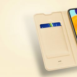Peňaženkové puzdro Dux Ducis Skin Pro zlaté – Samsung Galaxy A03s | Kryty na mobil Kryty na mobil | Peňaženkové puzdro Dux Ducis Skin Pro zlaté – Samsung Galaxy A03s | Kryty na mobil