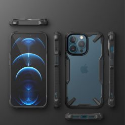 Kryty na mobil | Odolný kryt Ringke Fusion X transparentno-čierny – Apple iPhone 13 Pro Max | Kryty na mobil