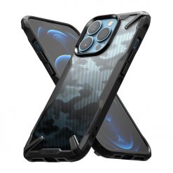 Kryty na mobil | Odolný kryt Ringke Fusion X maskáčovo-čierny – Apple iPhone 13 Pro Max | Kryty na mobil