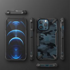 Kryty na mobil | Odolný kryt Ringke Fusion X maskáčovo-čierny – Apple iPhone 13 Pro Max | Kryty na mobil