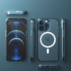 Kryty na mobil | Magnetický pevný kryt Ringke Fusion Magnetic hard case (kompatibilný s MagSafe) transparentný – Apple iPhone 13 Pro | Kryty na mobil