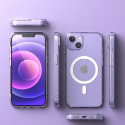 Kryty na mobil | Magnetický pevný kryt Ringke Fusion Magnetic hard case (kompatibilný s MagSafe) transparentný – Apple iPhone 13 | Kryty na mobil
