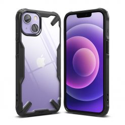 Kryty na mobil | Odolný kryt Ringke Fusion X transparentno-čierny – Apple iPhone 13 | Kryty na mobil