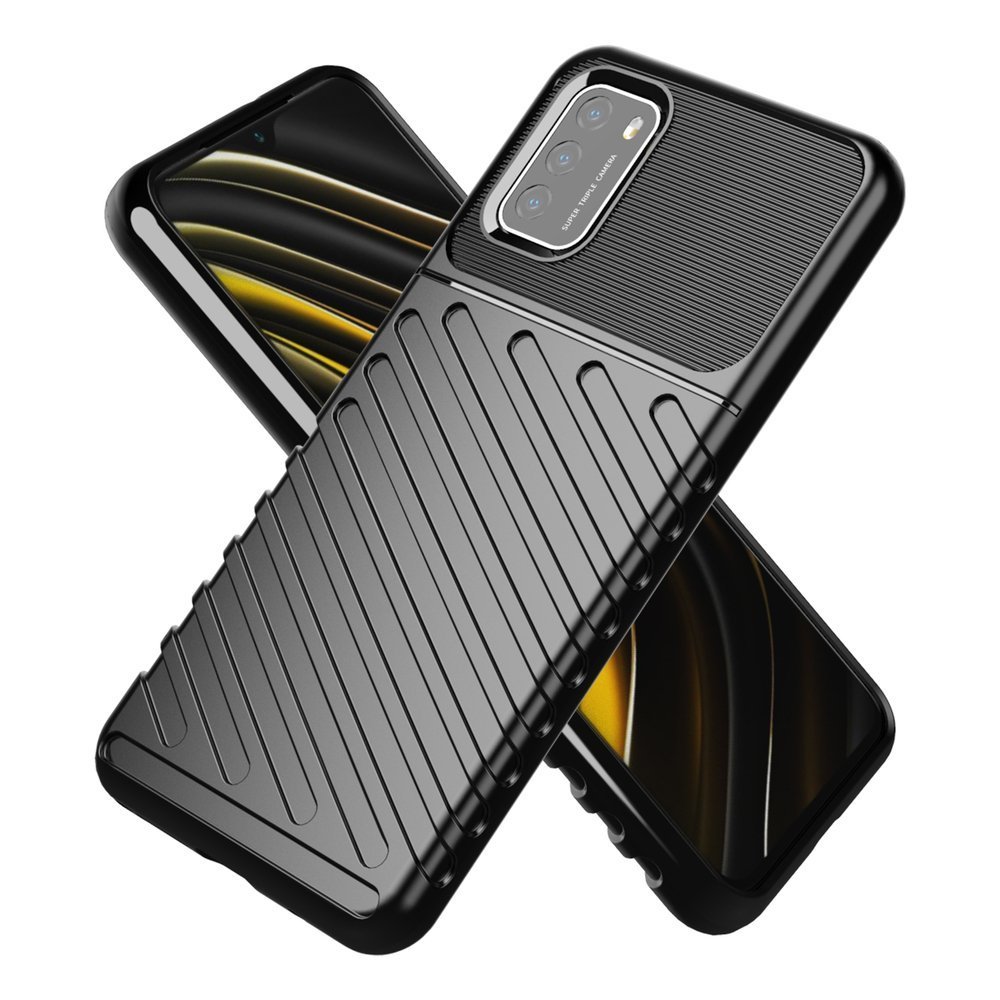 Odolný kryt Thunder Armor čierny – Xiaomi Redmi 9T / Poco M3 | Kryty na mobil Kryty na mobil | Odolný kryt Thunder Armor čierny – Xiaomi Redmi 9T / Poco M3 | Kryty na mobil