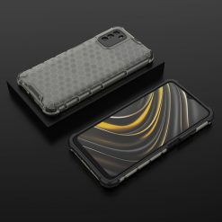 Kryty na mobil | Odolný kryt Honeycomb Armor čierny – Xiaomi Poco M3 | Kryty na mobil
