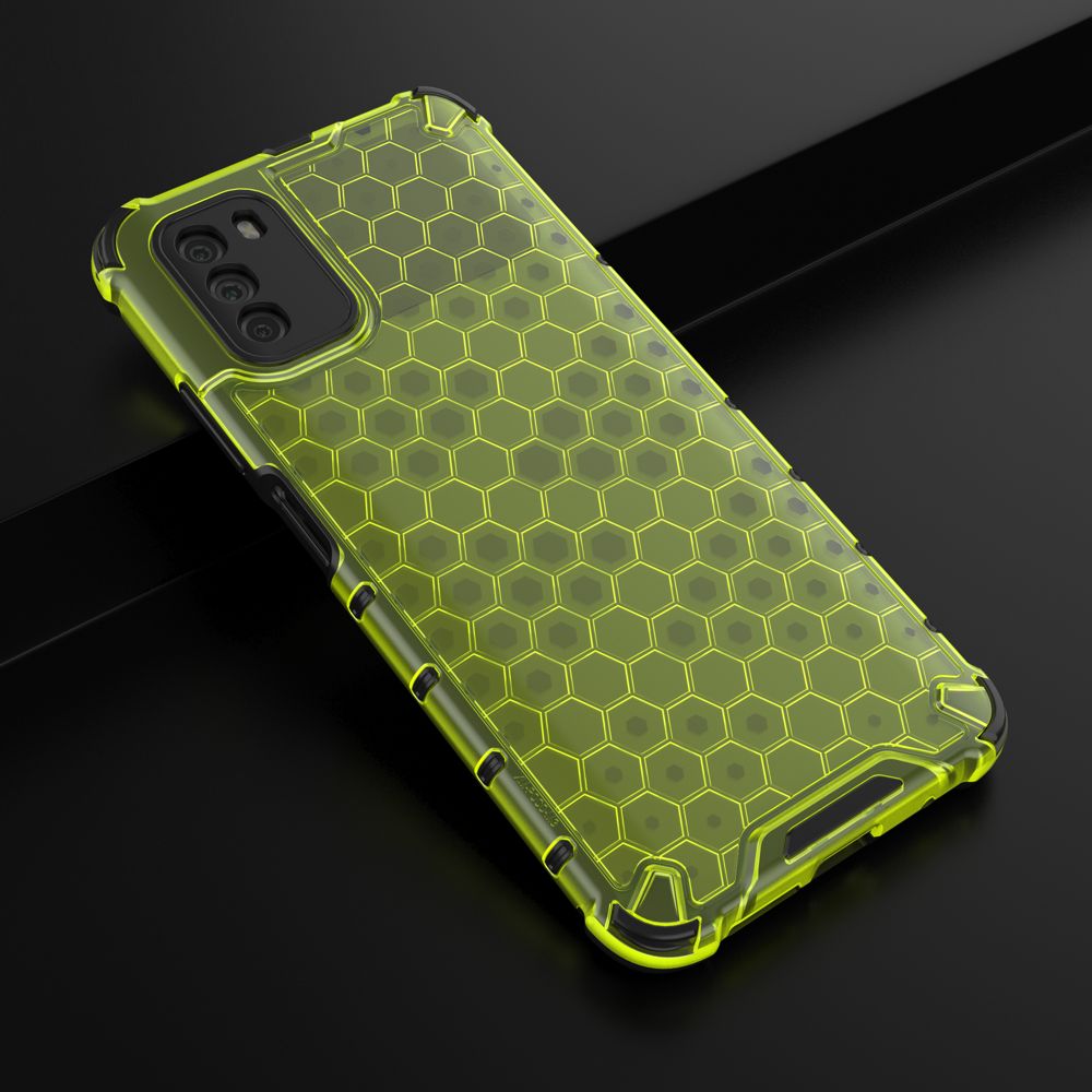 Odolný kryt Honeycomb Armor zelený – Xiaomi Poco M3 | Kryty na mobil Kryty na mobil | Odolný kryt Honeycomb Armor zelený – Xiaomi Poco M3 | Kryty na mobil
