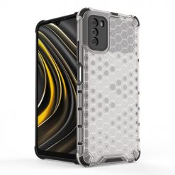 Odolný kryt Honeycomb Armor transparentný – Xiaomi Poco M3 | Kryty na mobil Kryty na mobil | Odolný kryt Honeycomb Armor transparentný – Xiaomi Poco M3 | Kryty na mobil