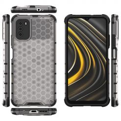 Odolný kryt Honeycomb Armor transparentný – Xiaomi Poco M3 | Kryty na mobil Kryty na mobil | Odolný kryt Honeycomb Armor transparentný – Xiaomi Poco M3 | Kryty na mobil