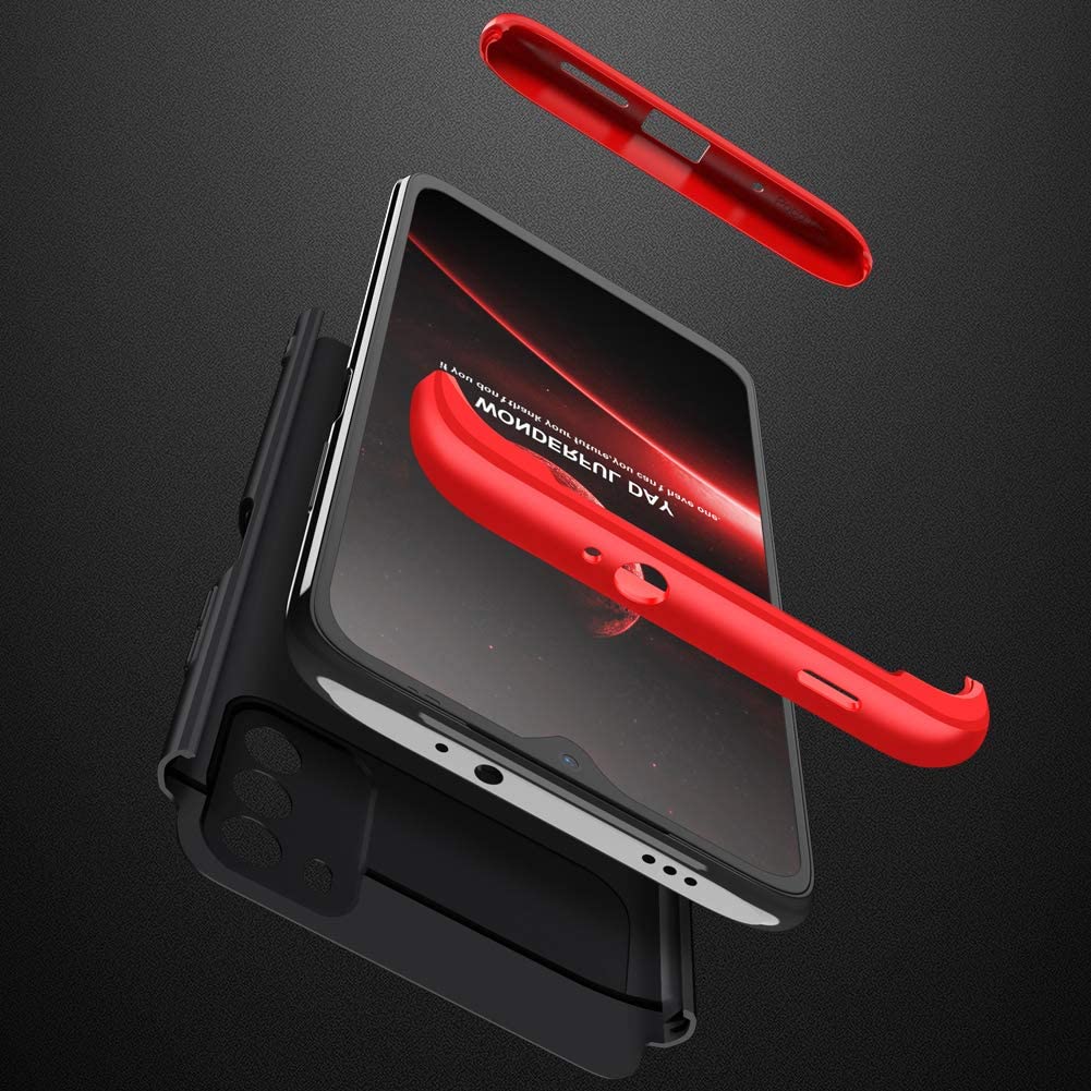 Obojstranné puzdro 360 Full body protection čierno-červené – Xiaomi Redmi 9T / Poco M3 | Kryty na mobil Kryty na mobil | Obojstranné puzdro 360 Full body protection čierno-červené – Xiaomi Redmi 9T / Poco M3 | Kryty na mobil