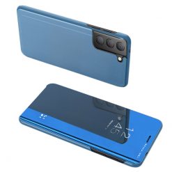 Kryty na mobil | Priehľadný kryt Clear View Case modrý – Samsung Galaxy S21 FE | Kryty na mobil