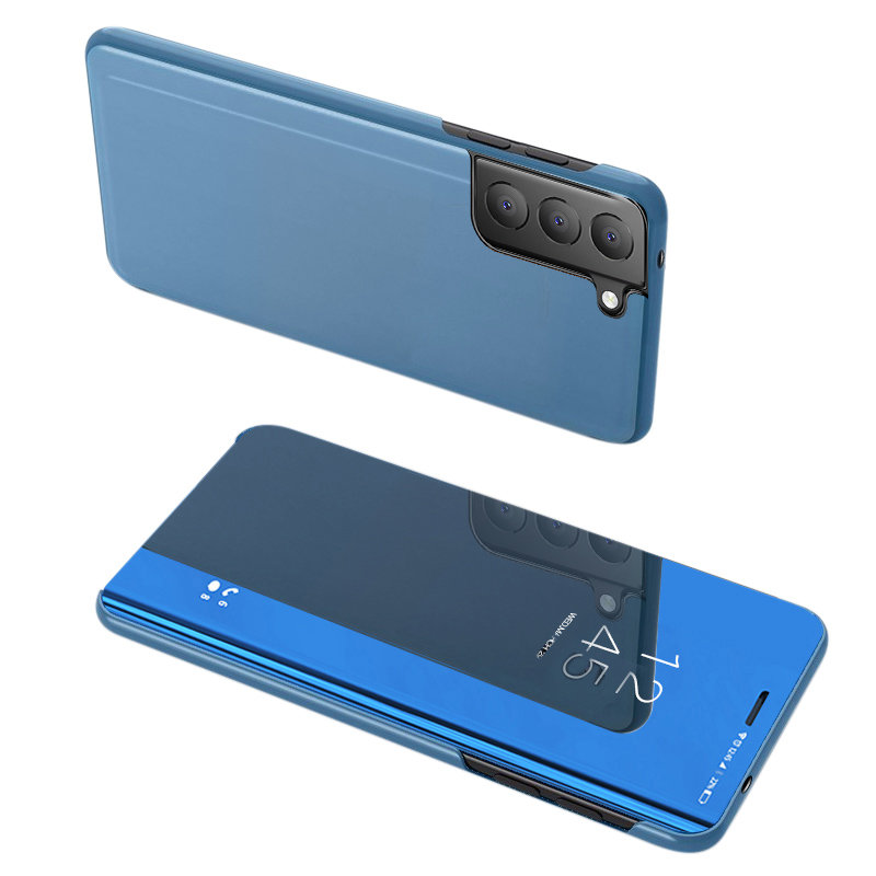 Priehľadný kryt Clear View Case modrý – Samsung Galaxy S21 FE | Kryty na mobil Kryty na mobil | Priehľadný kryt Clear View Case modrý – Samsung Galaxy S21 FE | Kryty na mobil