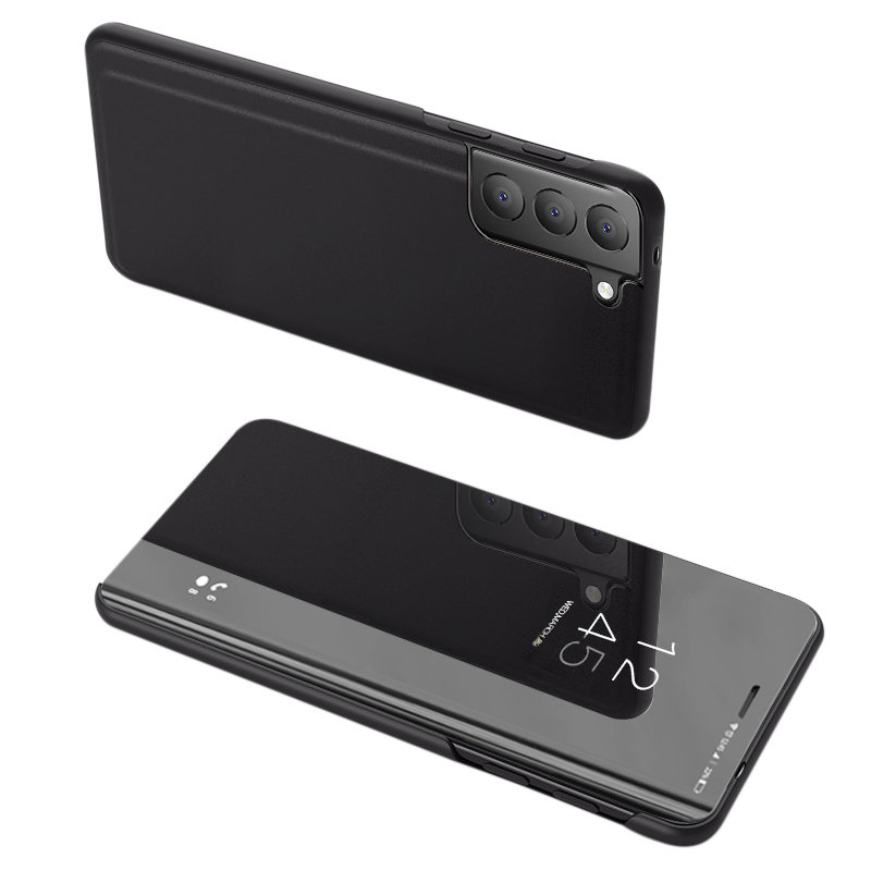 Priehľadný kryt Clear View Case čierny – Samsung Galaxy S21 FE | Kryty na mobil Kryty na mobil | Priehľadný kryt Clear View Case čierny – Samsung Galaxy S21 FE | Kryty na mobil