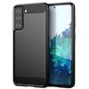 Kryty na mobil | Transparentný kryt Spring Case 1mm čierny rám – Samsung Galaxy S21 FE | Kryty na mobil