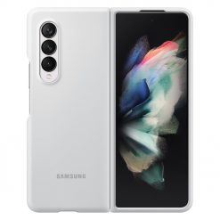 Kryty na mobil | Silikónové puzdro Samsung Silicone Cover biele – Samsung Galaxy Z Fold 3 | Kryty na mobil