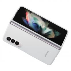 Kryty na mobil | Silikónové puzdro Samsung Silicone Cover biele – Samsung Galaxy Z Fold 3 | Kryty na mobil