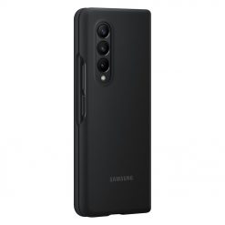 Kryty na mobil | Silikónové puzdro Samsung Silicone Cover čierne – Samsung Galaxy Z Fold 3 | Kryty na mobil