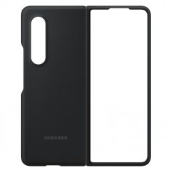 Kryty na mobil | Silikónové puzdro Samsung Silicone Cover čierne – Samsung Galaxy Z Fold 3 | Kryty na mobil