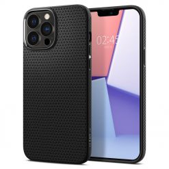 Kryty na mobil | Zadný kryt Spigen Liquid Air Matte Black – Apple iPhone 13 Pro | Kryty na mobil