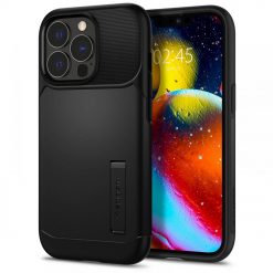 Kryty na mobil | Zadný kryt Spigen Slim Armor čierny – Apple iPhone 13 Pro | Kryty na mobil