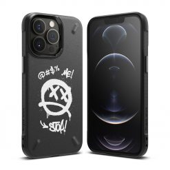 Kryty na mobil | Odolný kryt Ringke Onyx Graffiti čierny – Apple iPhone 13 Pro | Kryty na mobil