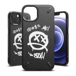 Kryty na mobil | Odolný kryt Ringke Onyx Graffiti čierny – Apple iPhone 13 | Kryty na mobil
