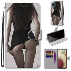 Kryty na mobil | Knižkové puzdro Trendy Cross case Sexy žena – Samsung Galaxy A12 / M12 | Kryty na mobil