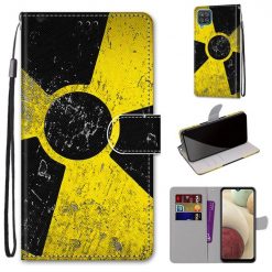 Knižkové puzdro Trendy Cross case Rádioaktívny symbol – Samsung Galaxy A12 / M12