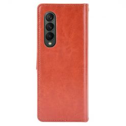 Knižkové puzdro Shockproof Horse Texture hnedé – Samsung Galaxy Z Fold 3 | Kryty na mobil Kryty na mobil | Knižkové puzdro Shockproof Horse Texture hnedé – Samsung Galaxy Z Fold 3 | Kryty na mobil