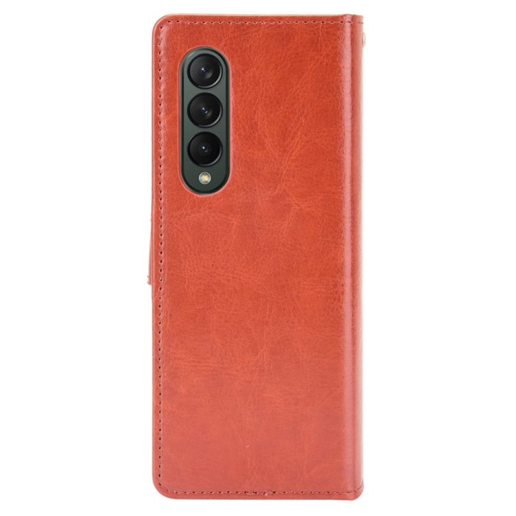 Knižkové puzdro Shockproof Horse Texture hnedé – Samsung Galaxy Z Fold 3 | Kryty na mobil Kryty na mobil | Knižkové puzdro Shockproof Horse Texture hnedé – Samsung Galaxy Z Fold 3 | Kryty na mobil