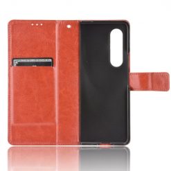 Knižkové puzdro Shockproof Horse Texture hnedé – Samsung Galaxy Z Fold 3 | Kryty na mobil Kryty na mobil | Knižkové puzdro Shockproof Horse Texture hnedé – Samsung Galaxy Z Fold 3 | Kryty na mobil