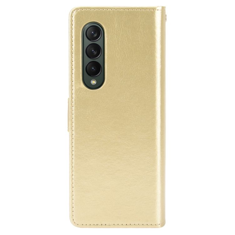 Knižkové puzdro Shockproof Horse Texture zlaté – Samsung Galaxy Z Fold 3 | Kryty na mobil Kryty na mobil | Knižkové puzdro Shockproof Horse Texture zlaté – Samsung Galaxy Z Fold 3 | Kryty na mobil