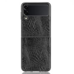Kryty na mobil | Kryt Shockproof Crocodile Texture čierny – Samsung Galaxy Z Flip 3 | Kryty na mobil