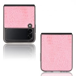 Kryty na mobil | Kryt Shockproof Crocodile Texture ružový – Samsung Galaxy Z Flip 3 | Kryty na mobil