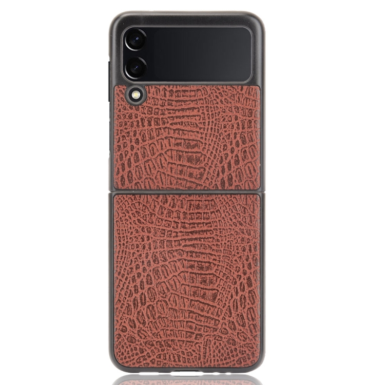 Kryt Shockproof Crocodile Texture hnedý – Samsung Galaxy Z Flip 3 | Kryty na mobil Kryty na mobil | Kryt Shockproof Crocodile Texture hnedý – Samsung Galaxy Z Flip 3 | Kryty na mobil