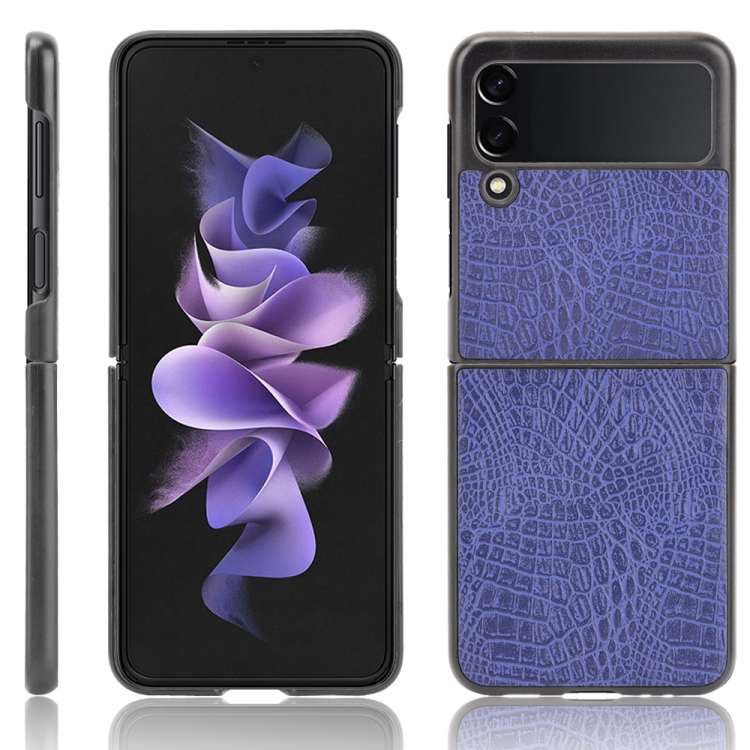 Kryt Shockproof Crocodile Texture modrý – Samsung Galaxy Z Flip 3 | Kryty na mobil Kryty na mobil | Kryt Shockproof Crocodile Texture modrý – Samsung Galaxy Z Flip 3 | Kryty na mobil