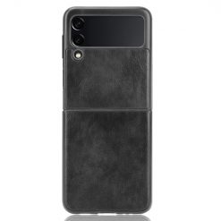 Kryty na mobil | Kryt Shockproof Litchi Texture čierny – Samsung Galaxy Z Flip 3 | Kryty na mobil