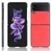 Kryty na mobil | Kryt Shockproof Litchi Texture sivý – Samsung Galaxy Z Flip 3 | Kryty na mobil