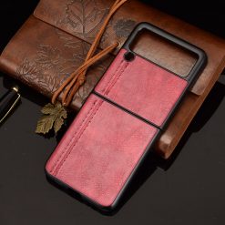 Kryty na mobil | Kryt Shockproof Sewing Cow Pattern červený – Samsung Galaxy Z Flip 3 | Kryty na mobil
