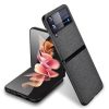 Kryty na mobil | Kryt Shockproof Crocodile Texture oranžový – Samsung Galaxy Z Flip 3 | Kryty na mobil