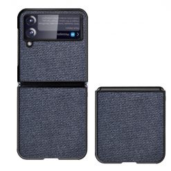 Kryt Shockproof Sea Sand Cloth Texture modrý – Samsung Galaxy Z Flip 3 | Kryty na mobil Kryty na mobil | Kryt Shockproof Sea Sand Cloth Texture modrý – Samsung Galaxy Z Flip 3 | Kryty na mobil