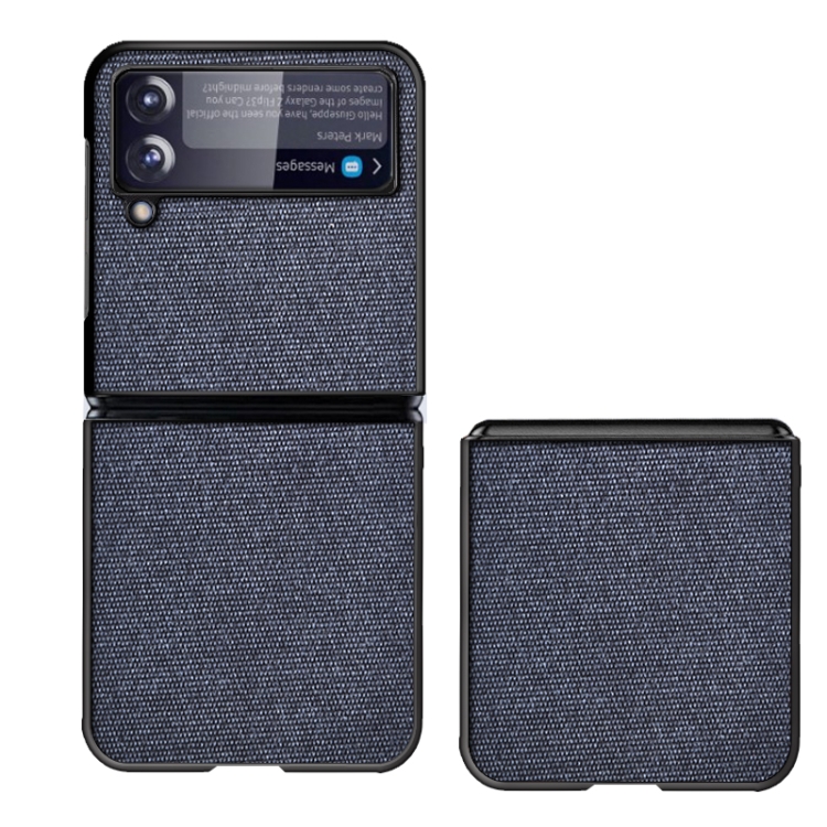Kryt Shockproof Sea Sand Cloth Texture modrý – Samsung Galaxy Z Flip 3 | Kryty na mobil Kryty na mobil | Kryt Shockproof Sea Sand Cloth Texture modrý – Samsung Galaxy Z Flip 3 | Kryty na mobil