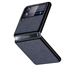 Kryt Shockproof Sea Sand Cloth Texture modrý – Samsung Galaxy Z Flip 3 | Kryty na mobil Kryty na mobil | Kryt Shockproof Sea Sand Cloth Texture modrý – Samsung Galaxy Z Flip 3 | Kryty na mobil