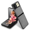 Kryty na mobil | Kryt Shockproof Sea Sand Cloth Texture červený – Samsung Galaxy Z Flip 3 | Kryty na mobil