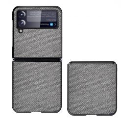 Kryt Shockproof Sea Sand Cloth Texture sivý – Samsung Galaxy Z Flip 3 | Kryty na mobil Kryty na mobil | Kryt Shockproof Sea Sand Cloth Texture sivý – Samsung Galaxy Z Flip 3 | Kryty na mobil