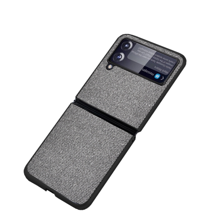 Kryt Shockproof Sea Sand Cloth Texture sivý – Samsung Galaxy Z Flip 3 | Kryty na mobil Kryty na mobil | Kryt Shockproof Sea Sand Cloth Texture sivý – Samsung Galaxy Z Flip 3 | Kryty na mobil