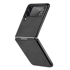 Kryt Cross Pattern Slim čierny – Samsung Galaxy Z Flip 3 | Kryty na mobil Kryty na mobil | Kryt Cross Pattern Slim čierny – Samsung Galaxy Z Flip 3 | Kryty na mobil