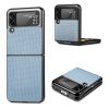 Kryty na mobil | Kryt Cross Pattern Slim hnedý – Samsung Galaxy Z Flip 3 | Kryty na mobil